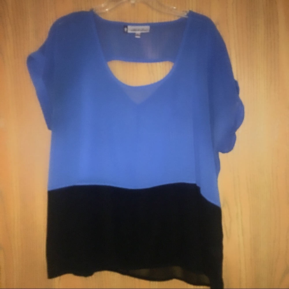 Jennifer Lopez color block blouse